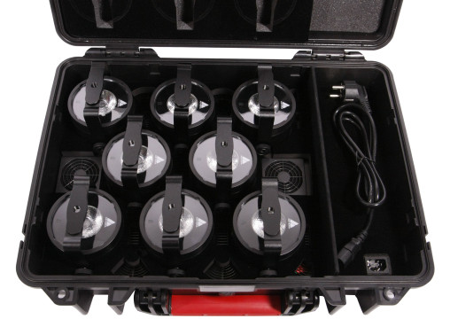 LED-Scheinwerfer Astera AX3 LightDrop Set, mit Akku, 1 x 15W, RGBW, CRMX, IP65 (8er-Set)